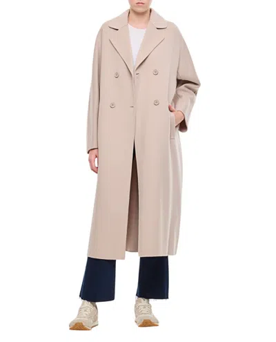 Max Mara Capi Double Breasted Oversize Coat In Pink