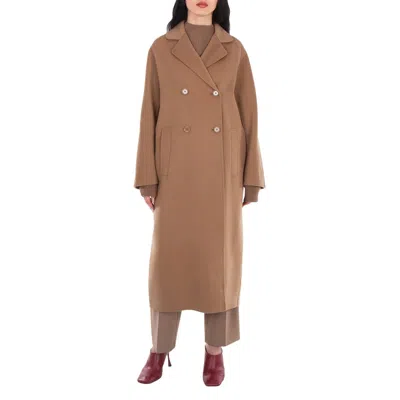Max Mara Capi Wool Coat In Brown