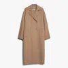 Max Mara Capi Wool Coat In Yellow
