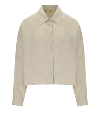Max Mara Capo Beige Shirt Jacket In Multi