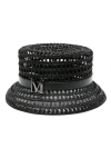 Max Mara Cappello Bucket In Rafia In Black