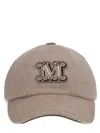 Max Mara Casquette De Baseball En Drap De Cachemire In Brown