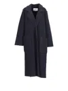 Max Mara Cappot-giacc.in Maglia In Blue