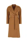 Max Mara Studio Coats In Brown