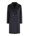 Max Mara Double-breasted Wool Coat In Blue
