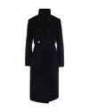 Max Mara Studio Arezzo Double-breasted Belted Coat In Black