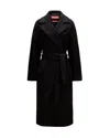 Max Mara Studio Cles Single-breasted Wool Coat In Black