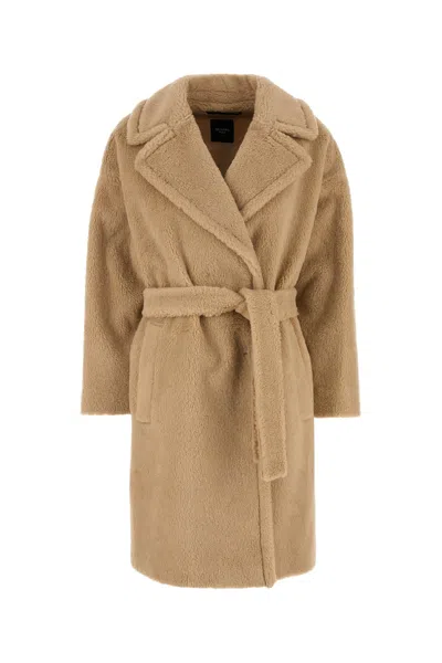 Max Mara Cappotto Emmy In Teddy Beige  Donna In Brown