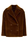 Max Mara Caramel Alpaca Blend Filovia Coat