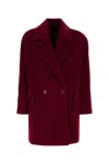 Max Mara Studio Red Wool Molo Coat