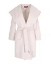 Max Mara Cappotto Newmang Panna In Multi