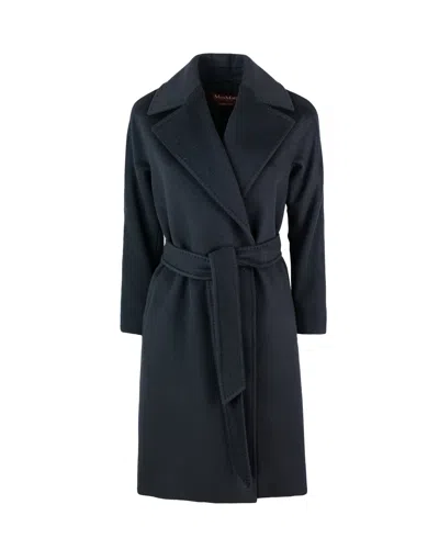 Max Mara Cappotto Ravenna Nero In Blue