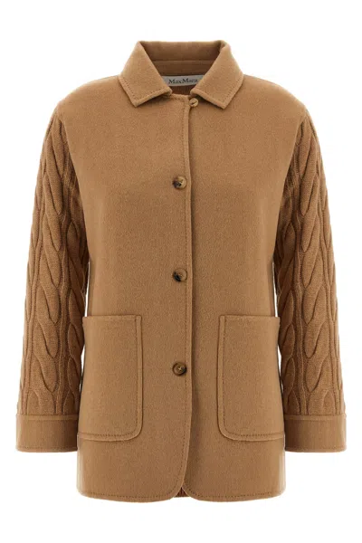 Max Mara Tacco Coat In Brown