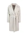 Max Mara Ecru Tiger Coat In 048
