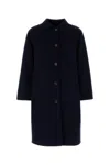 Max Mara Cappotto Zenone In Lana Blu Notte  Donna In Multi