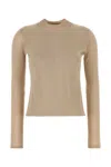 Max Mara Maglione Falesia In Seta Cappuccino Donna In Brown