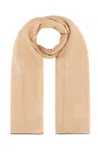 MAX MARA CAPPUCCINO WOOL BLEND SCARF