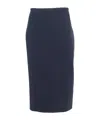 Max Mara High Waist Midi Skirt In Black