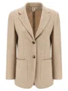 Max Mara Single-breasted Blazer In Neutral