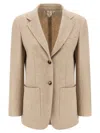 Max Mara Single-breasted Blazer In Neutral