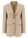 Max Mara Single-breasted Blazer In Neutral