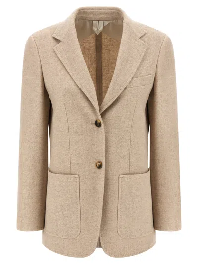 Max Mara Caraffa Blazer In Burgundy