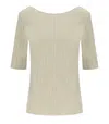 Max Mara Caraibi Beige Blouse In Neutral