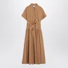 Max Mara Caramel-coloured Shirt Dress Women In Brown