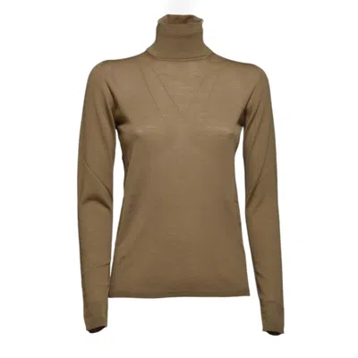 Max Mara Caramel Wool Saluto Turtleneck