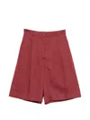 Max Mara Caravan Tailored Knee-length Shorts In Multi