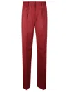 Max Mara Carbon Trousers In Red