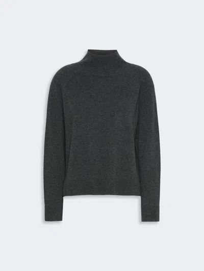 Max Mara Carded Wool And Cashmere Yarn Sweater In Black