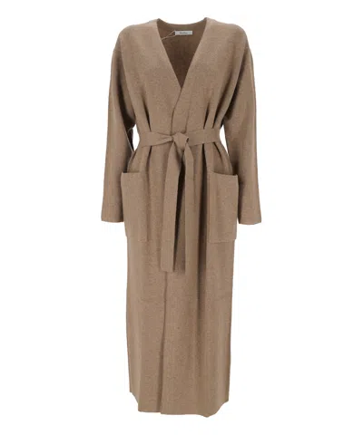 Max Mara Wool-blend Clothing Sweaters In Brown