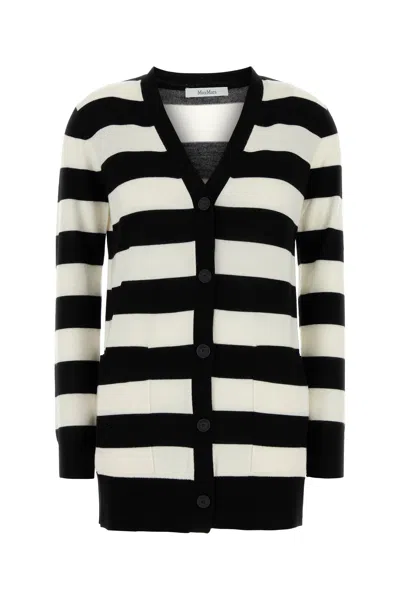 MAX MARA CARDIGAN FIEMME IN LANA RICAMATA  DONNA