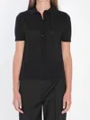 Max Mara Cardigan In Fine Wool In Black