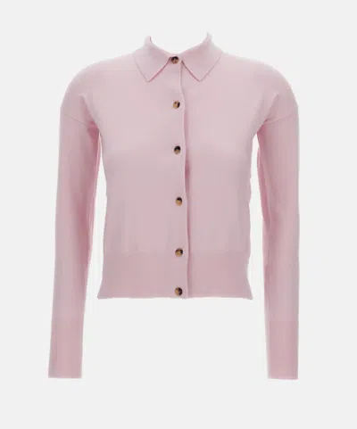 Max Mara Cardigan In Maglia In Pink