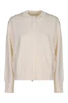 Max Mara Cardigan In Wool In Neutral