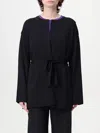 Max Mara Crepe Tie Cardigan In Black