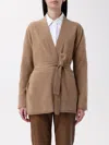 Max Mara Cardigan Woman Camel In Camel