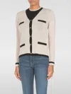 Max Mara Kenya Ecru Wool Cardigan In Bunt