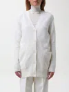 Max Mara Wool And Cashmere Blend Cardigan In Weiss