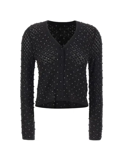Max Mara Cardigan Once Nero In Black