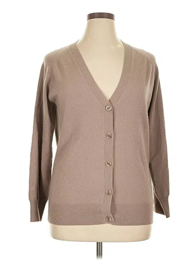 Pre-owned Max Mara Cardigan Sweater In Brown