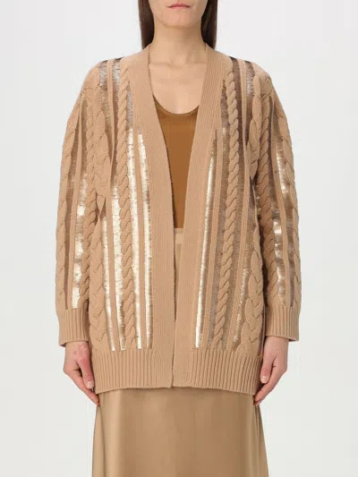 MAX MARA MAX MARA CARDIGAN WOMAN BROWN