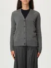 Max Mara Cardigan Woman Grey In Gray
