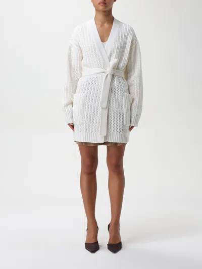 Max Mara Cardigan Woman Yellow Cream Women