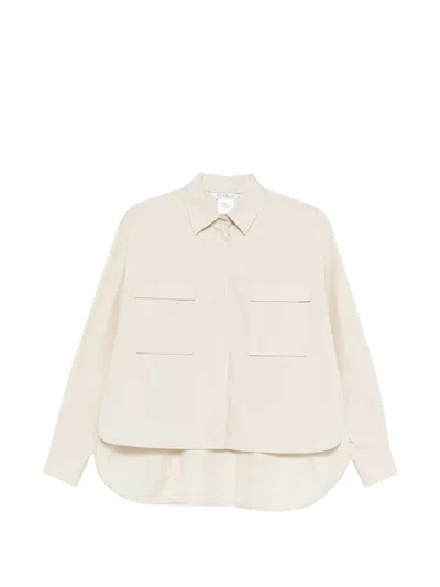 Max Mara Cargo-pockets Shirt In Neutral