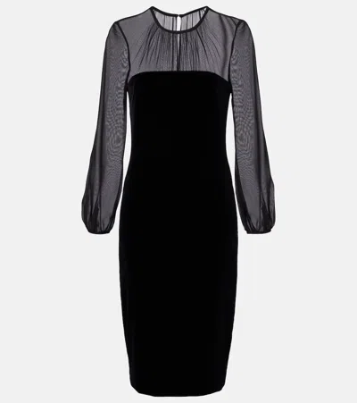 Max Mara Carl Embellished Silk Velvet Midi Dress In Animal Print