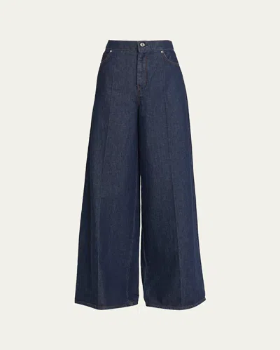 MAX MARA CARMINE WIDE-LEG DENIM TROUSERS