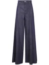 Max Mara Carmine High-rise Wide-leg Jeans In Blue